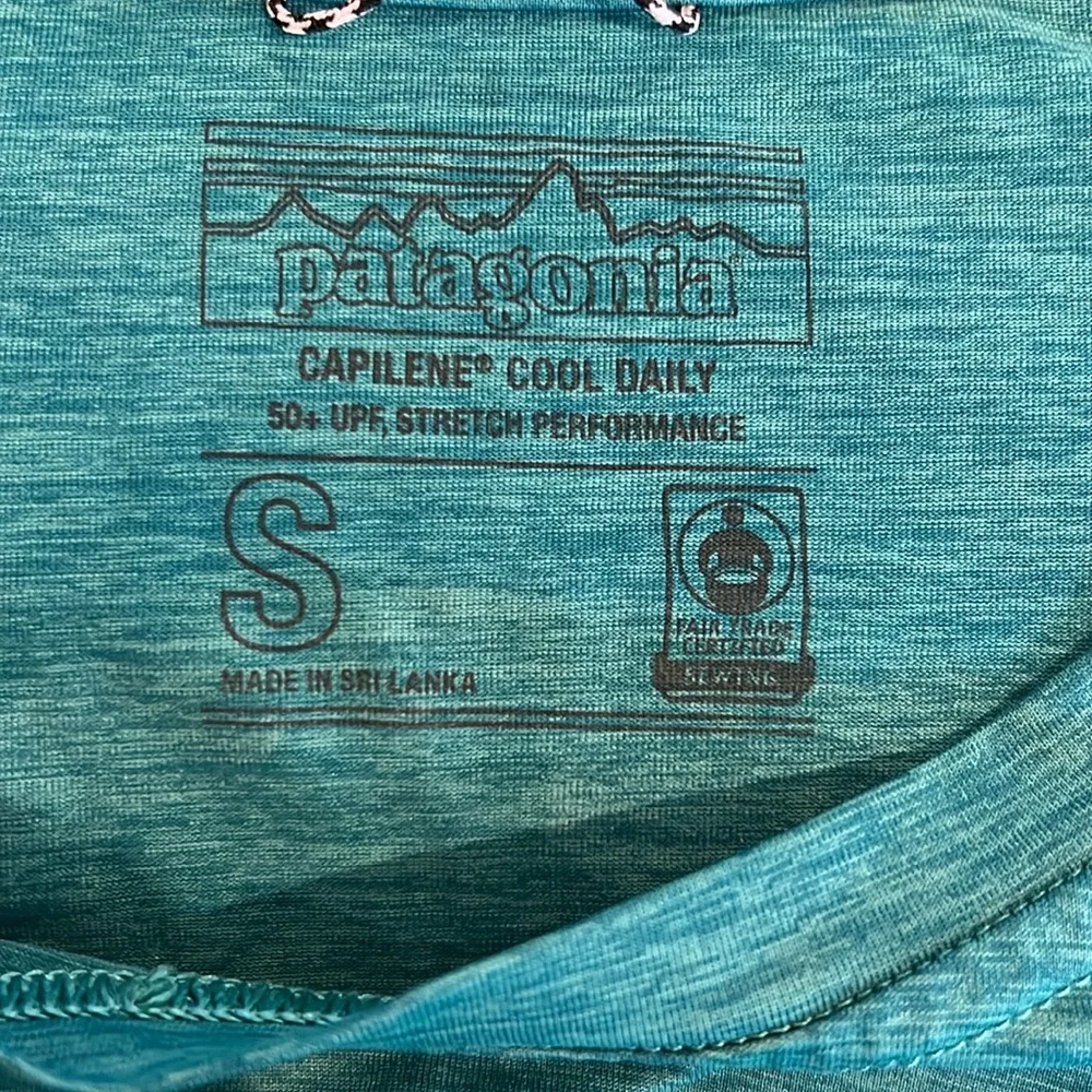 Patagonia Capilene Cool Daily Long Sleeve Baselayer Graphic Tee - Picture 5 of 6